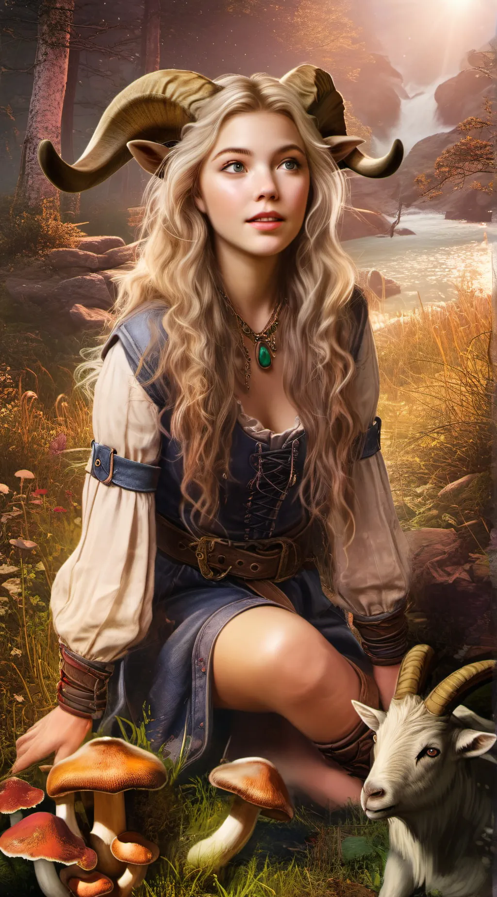 ai character: Billi-Goat background