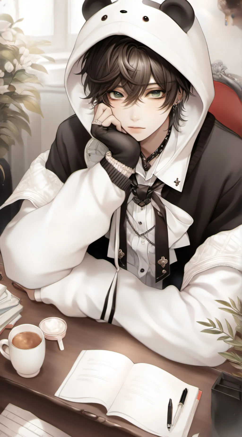 ai character: Hiroshi Damian background