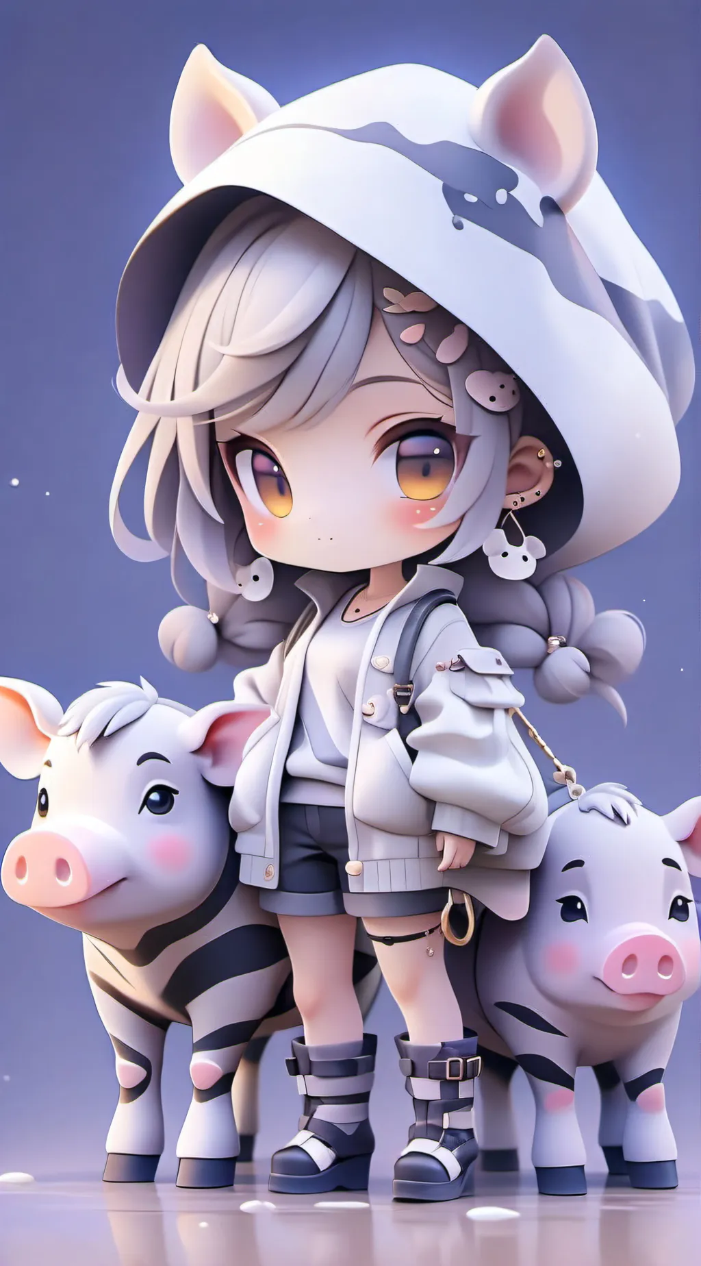 ai character: zee and zuzy  background