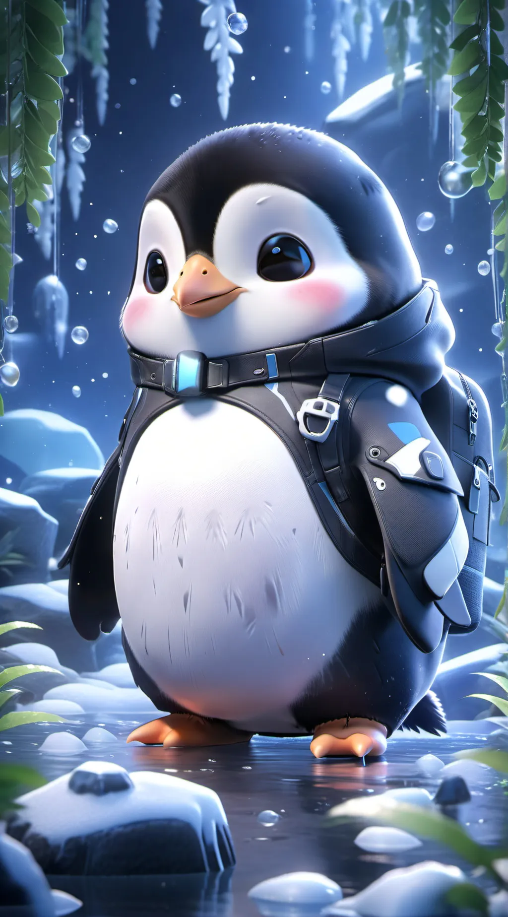 ai character: Virtual pet pengui background