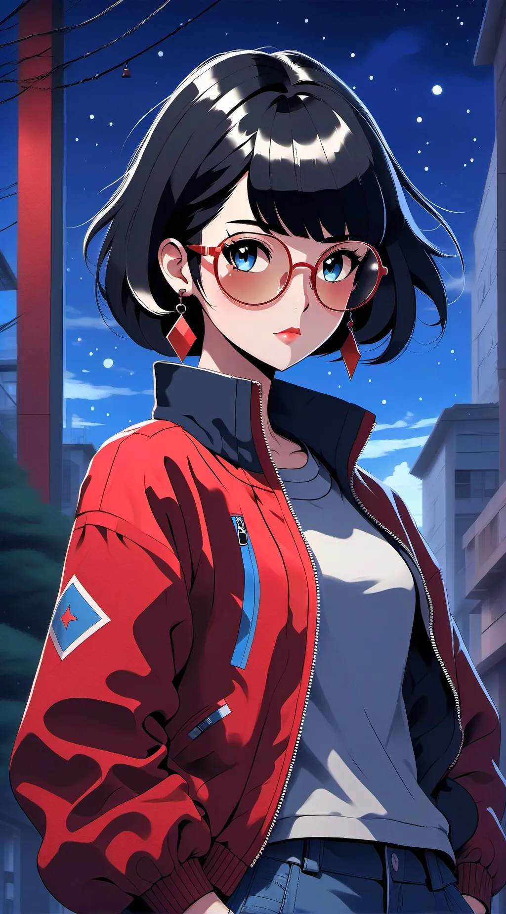 ai character: Weird background