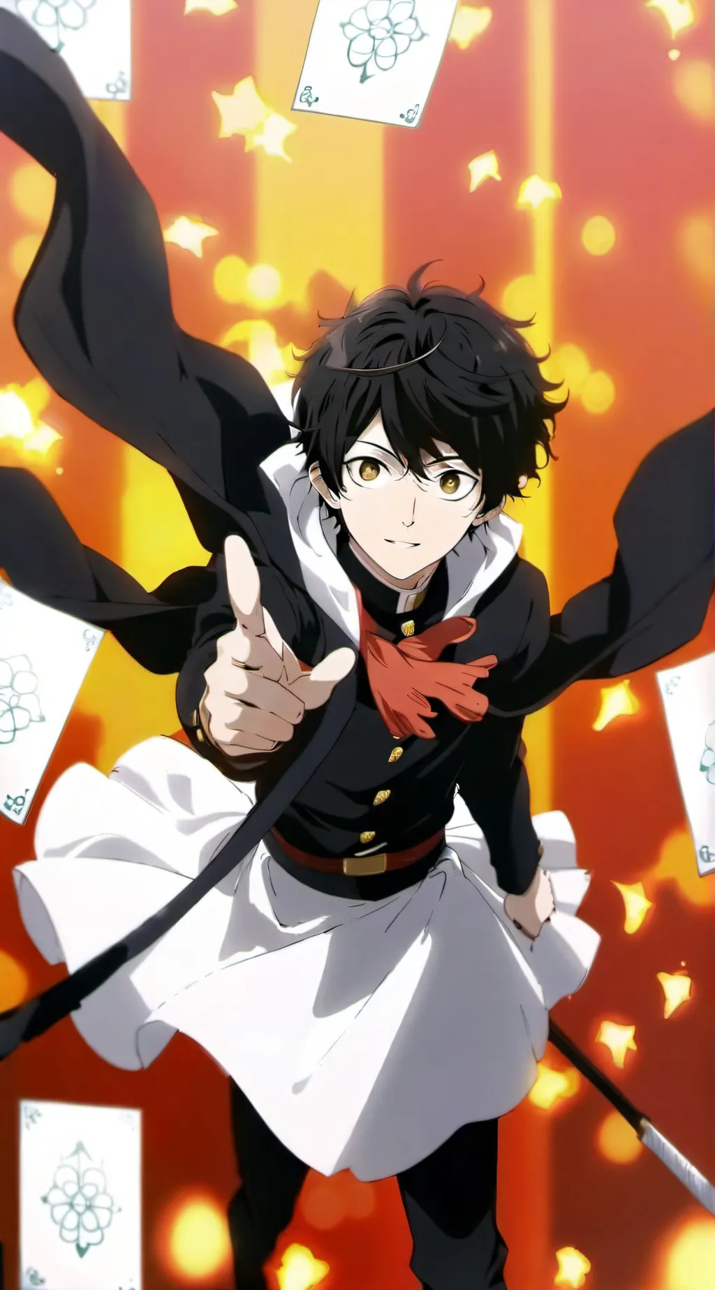 ai character: Tech clover  background