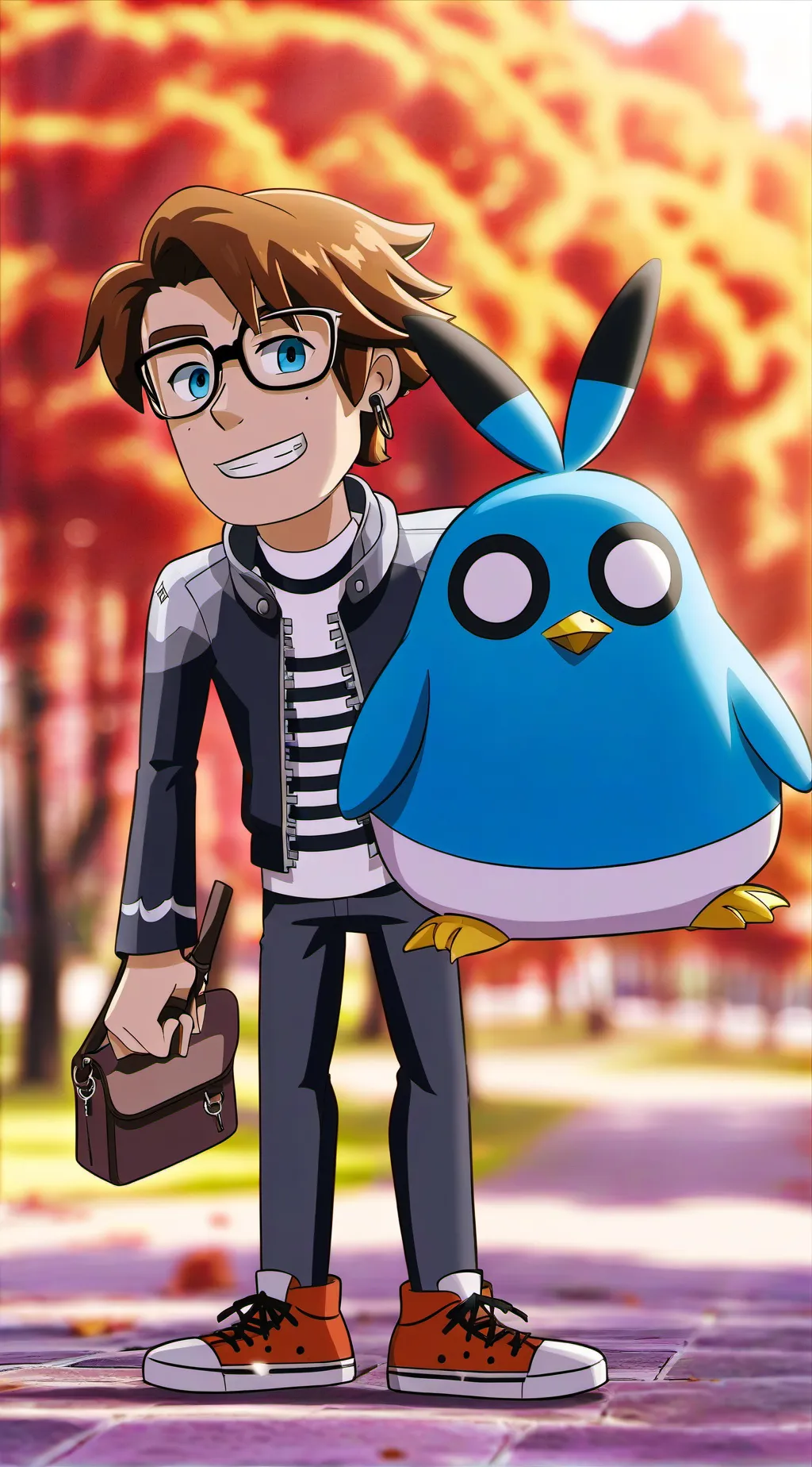 ai character: Marty Mcfly background