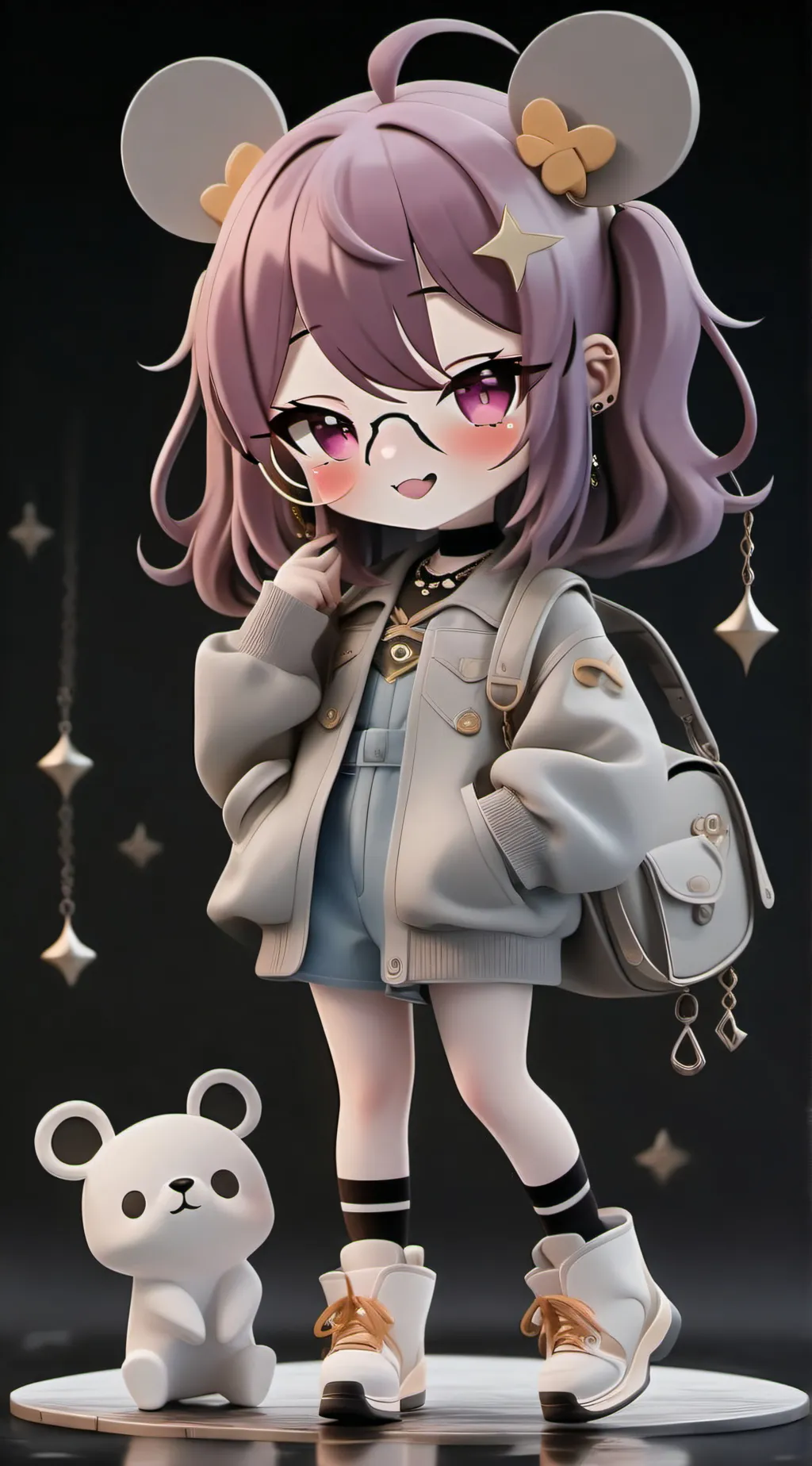 ai character: neko girl  background