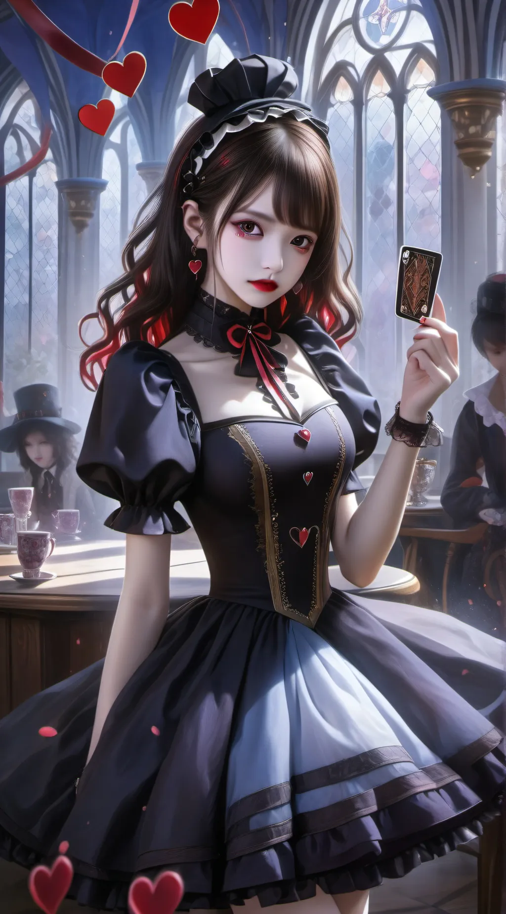 ai character: Rise of red  background