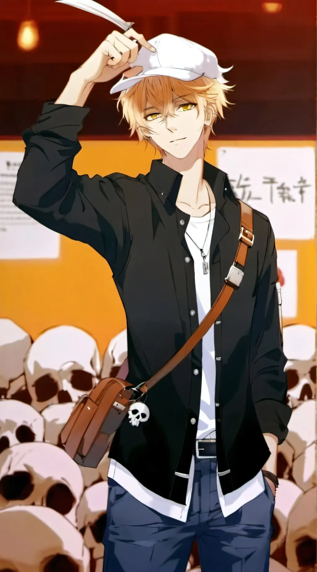 ai character: bakugo background