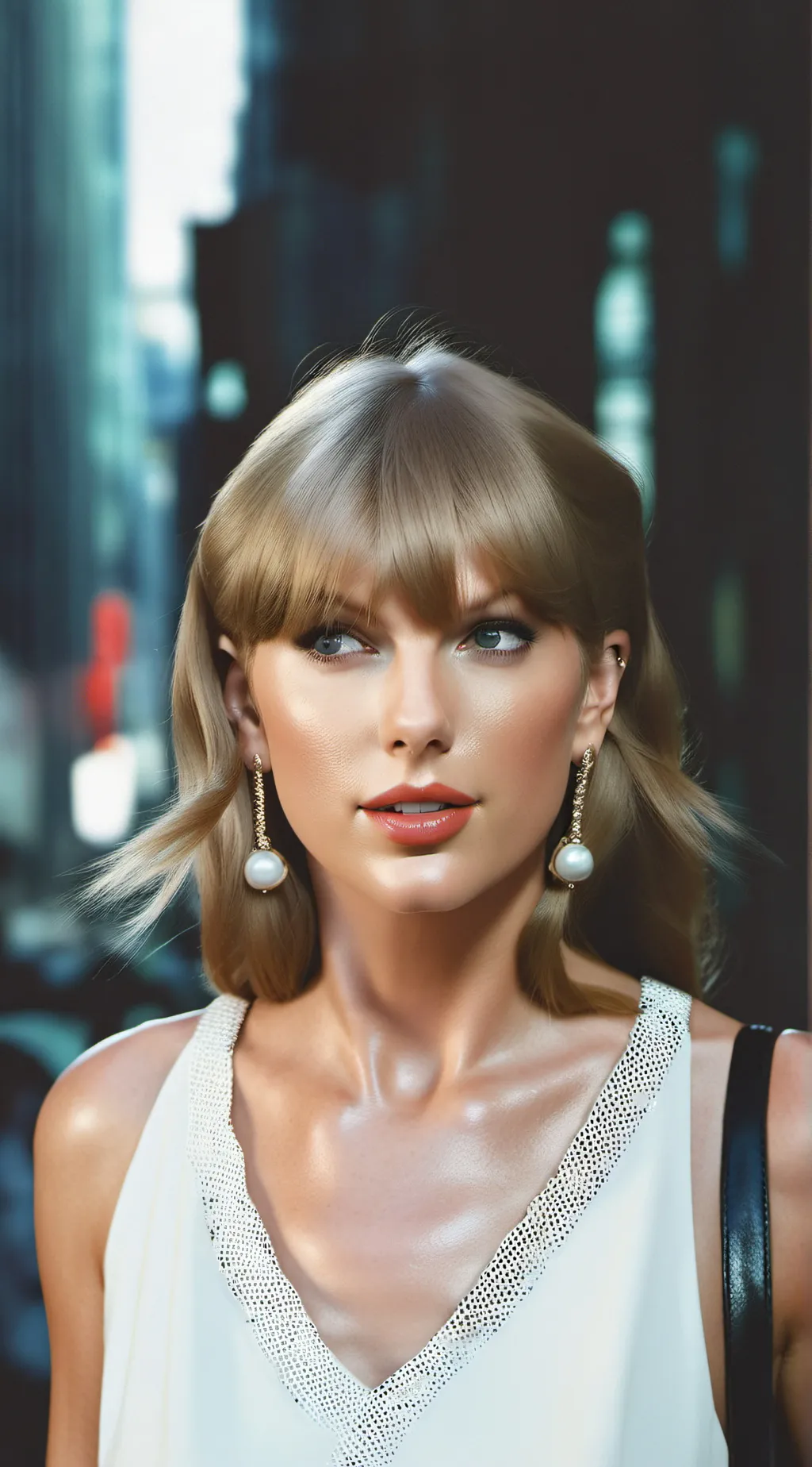 ai character: Taylor swift  background