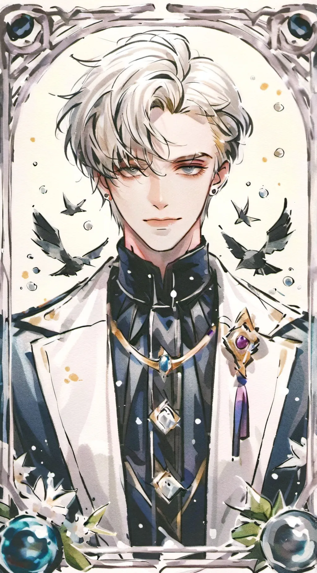 ai character: draco Malfoy  background