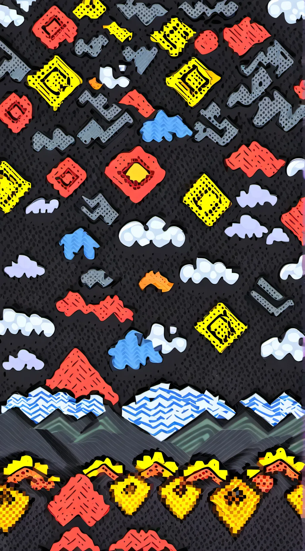 ai character: Smile and frown :) background