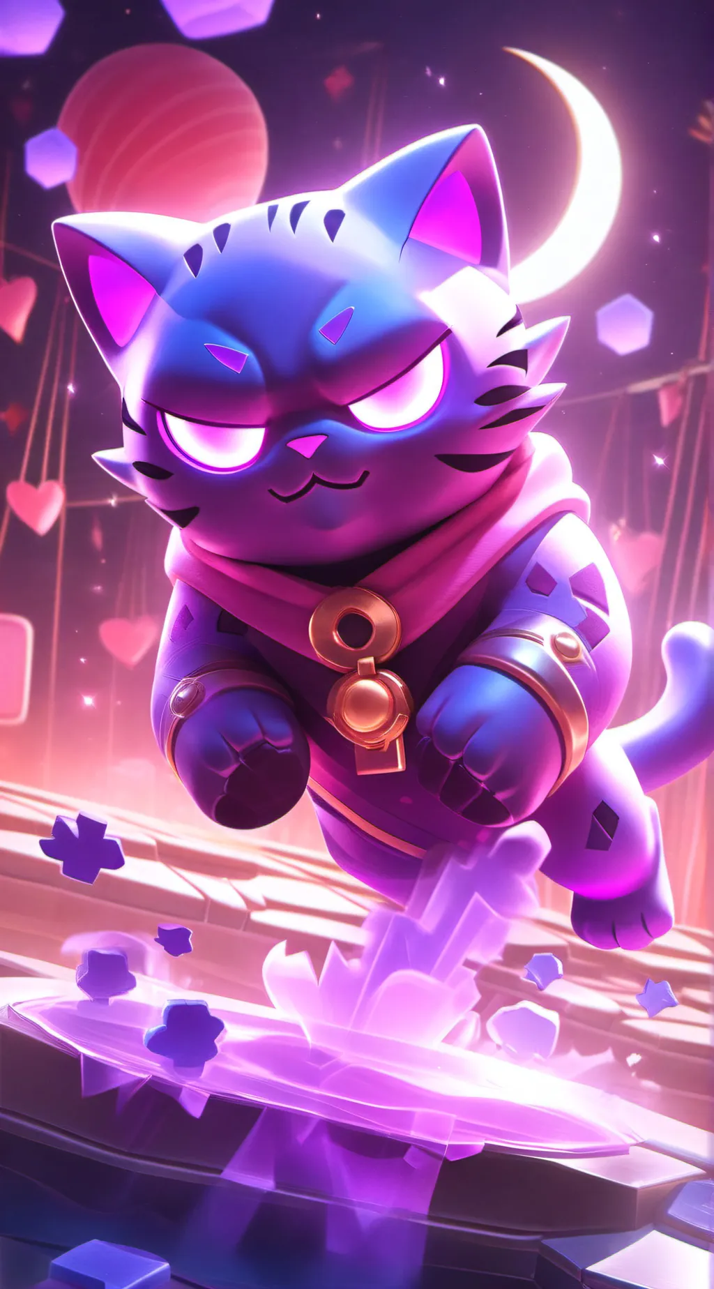 ai character: Catnap plushie  background