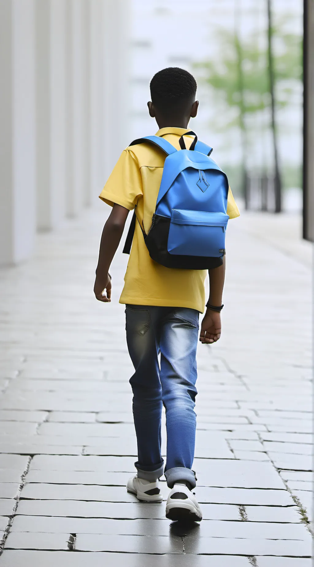 ai character: superhero school background