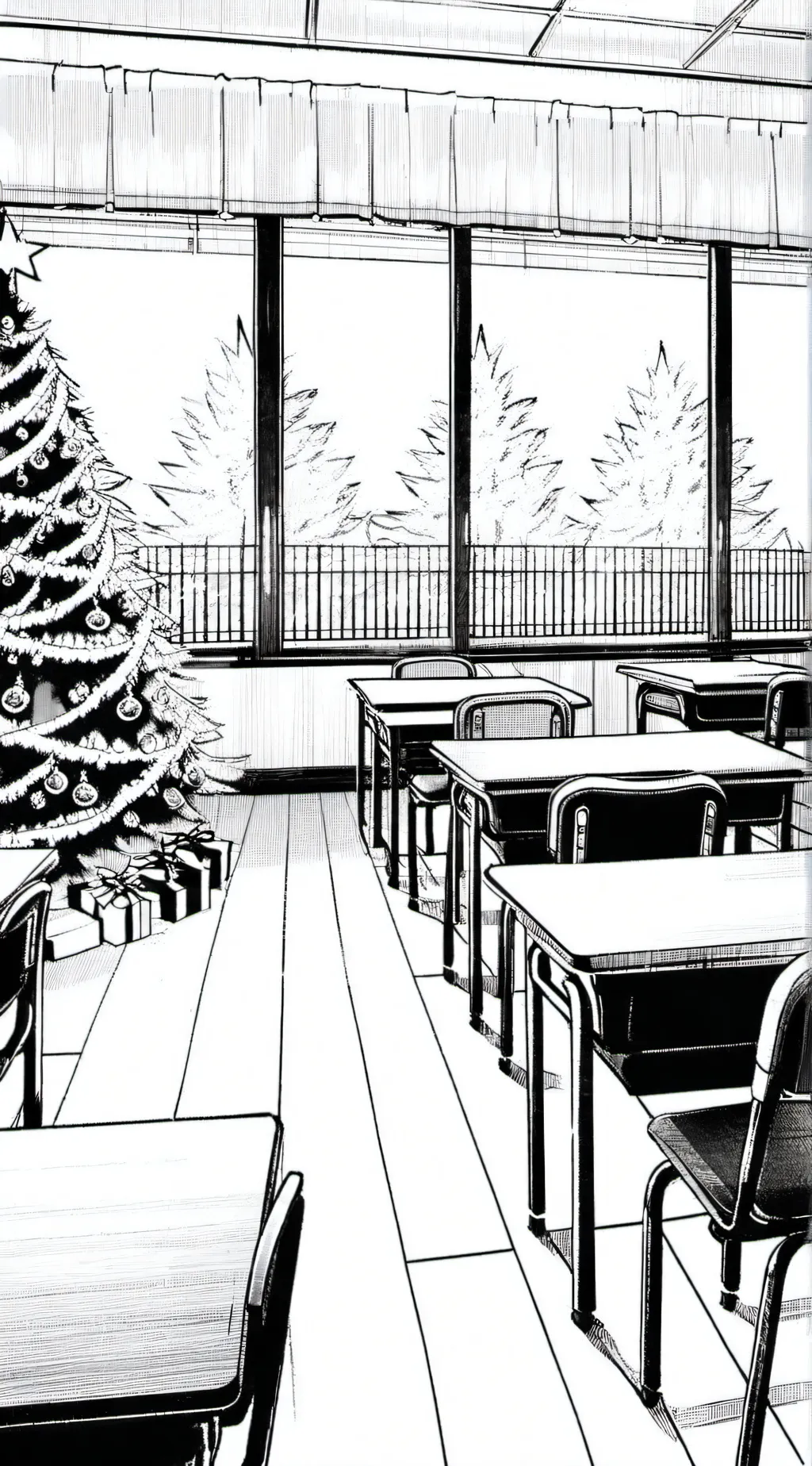 ai character: fpe Christmas!  background