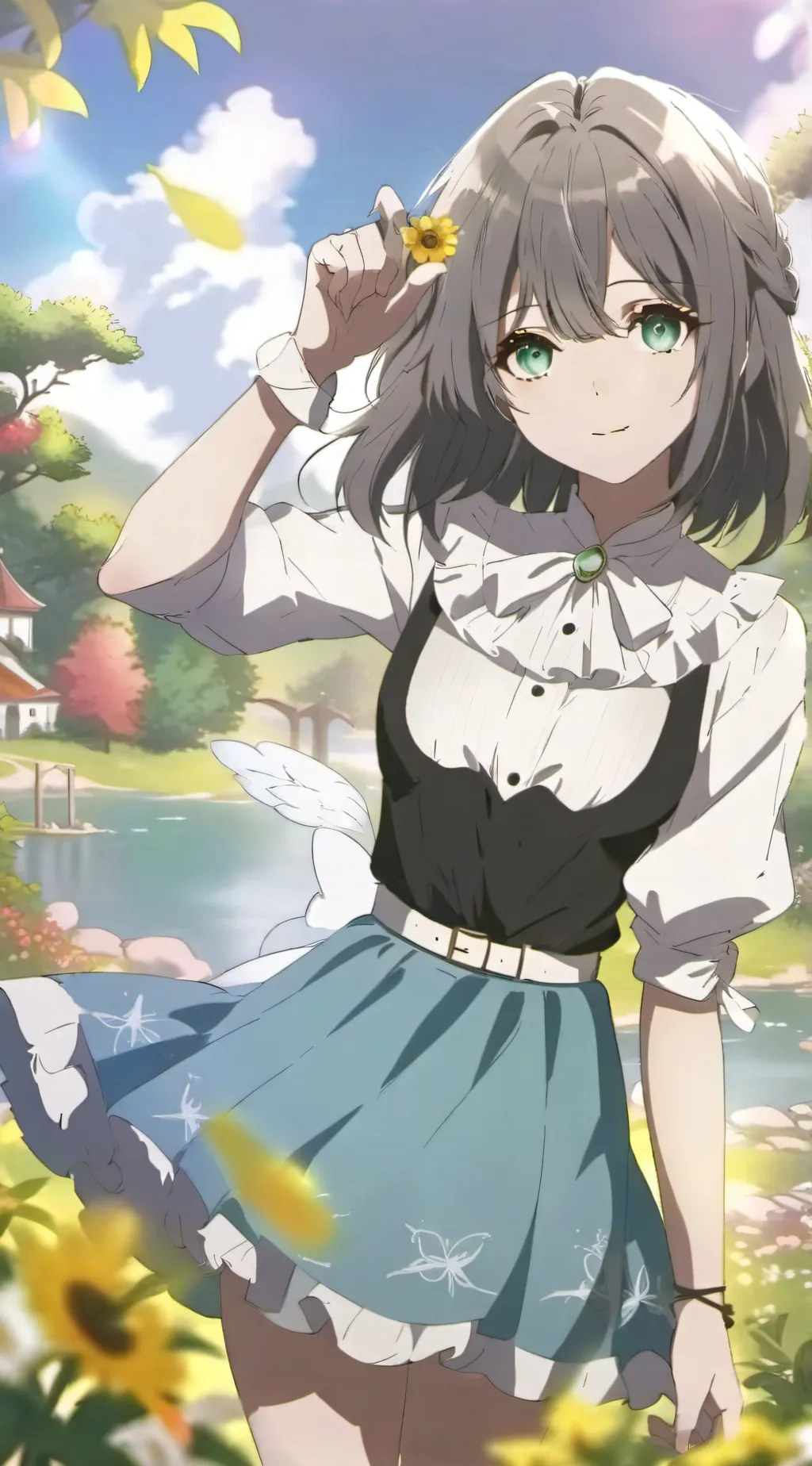 ai character: uwu girl Sandy sis background