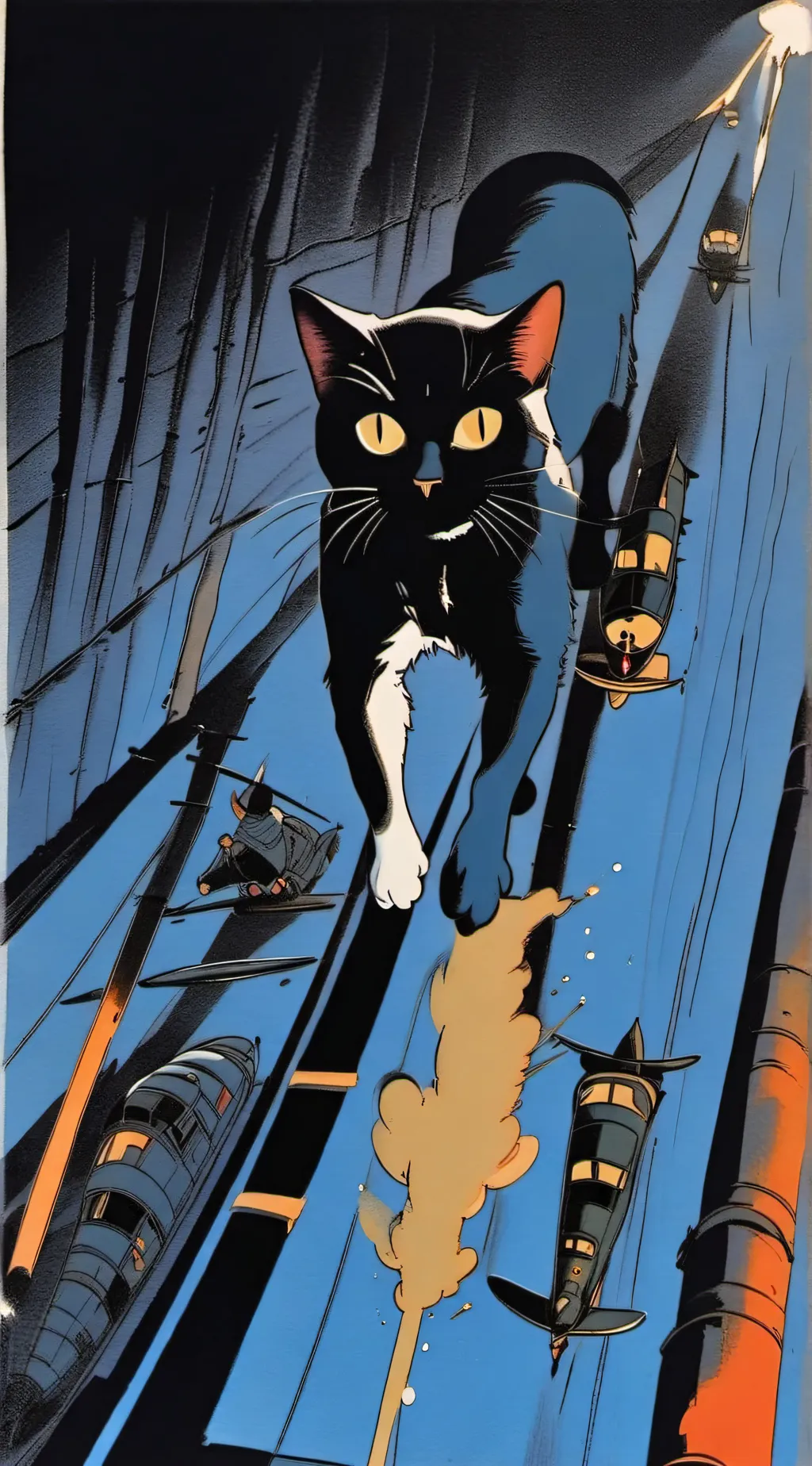 ai character: Kitty cat👹👹👹 background