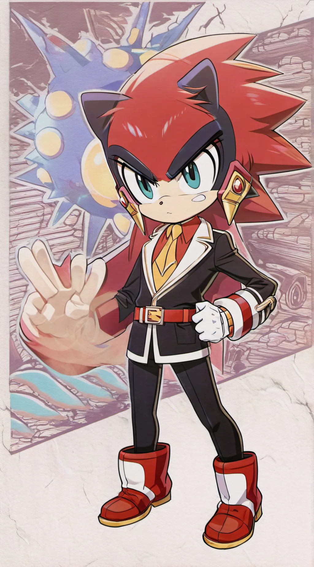 ai character: Shadow  background