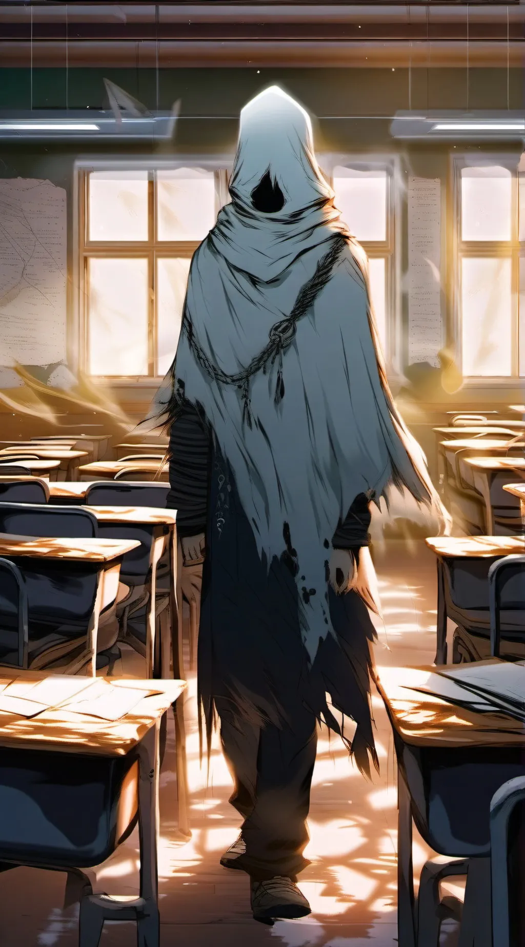 ai character: Ghost of the Past background