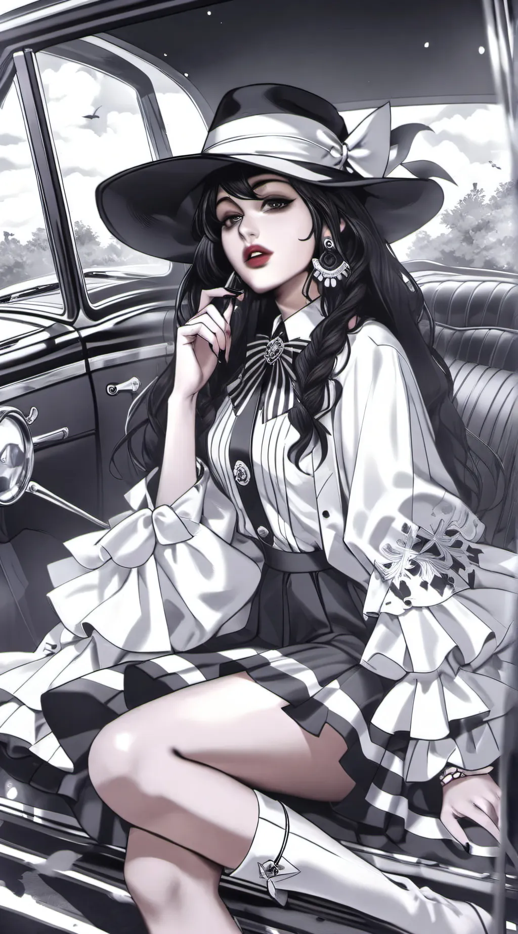 ai character: Mafia girl🤭 background