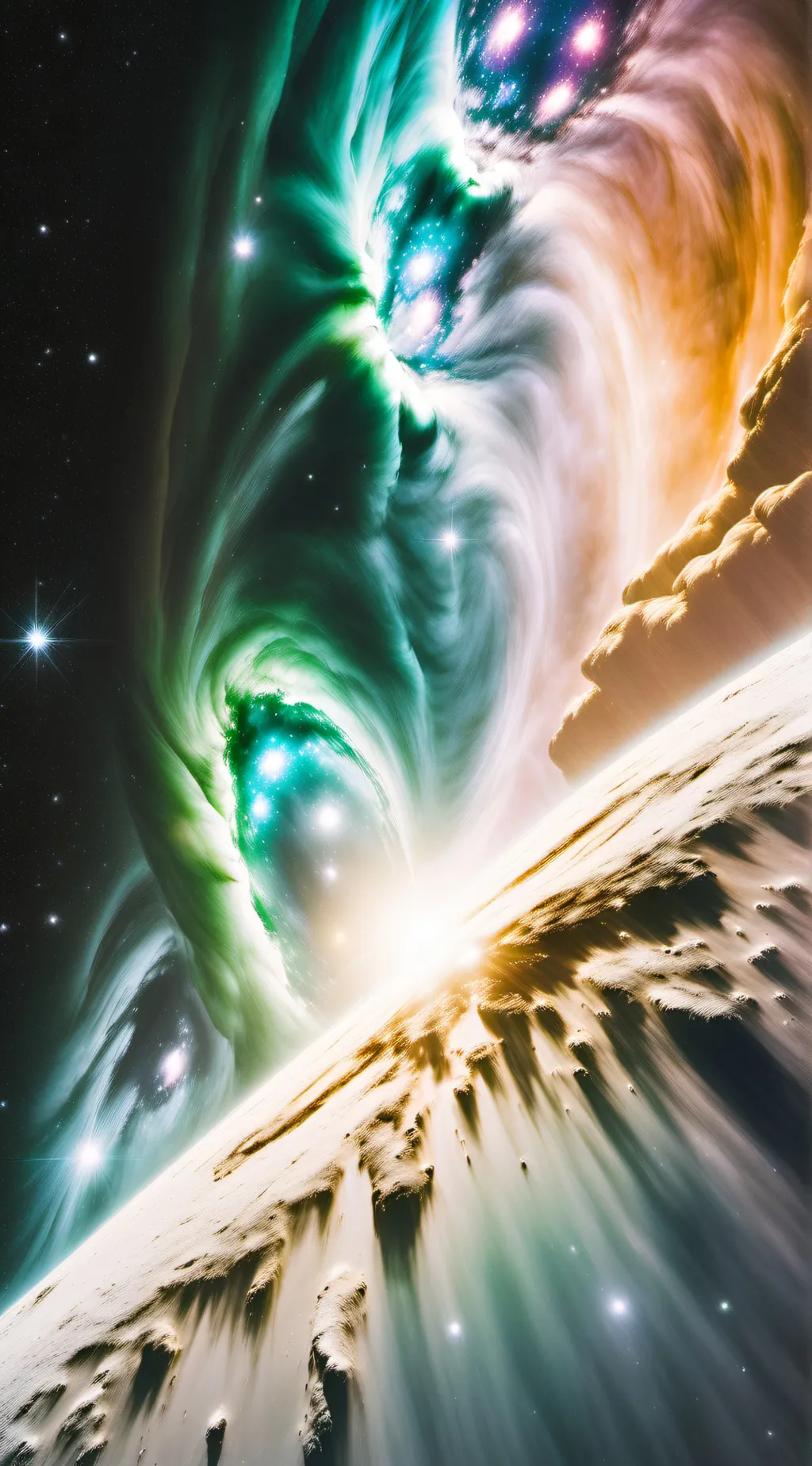 ai character: universal cold background