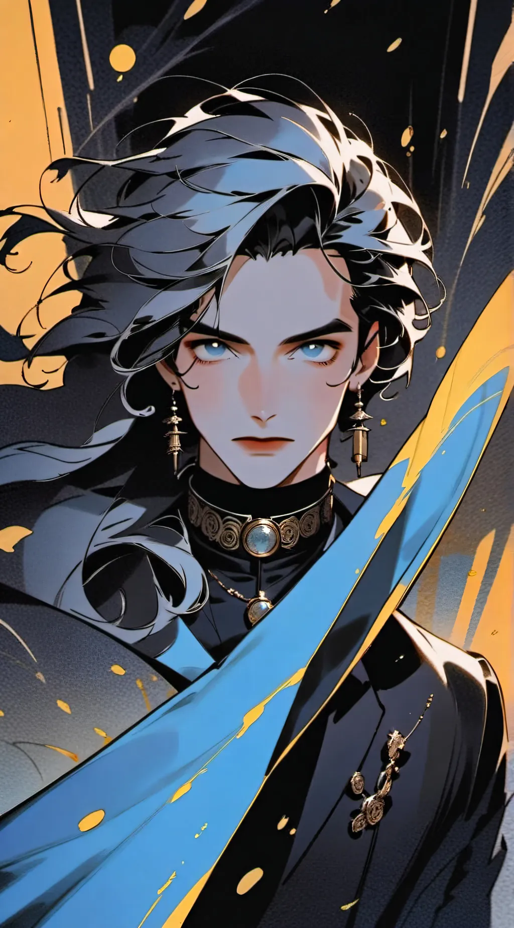 ai character: Anime Boy background