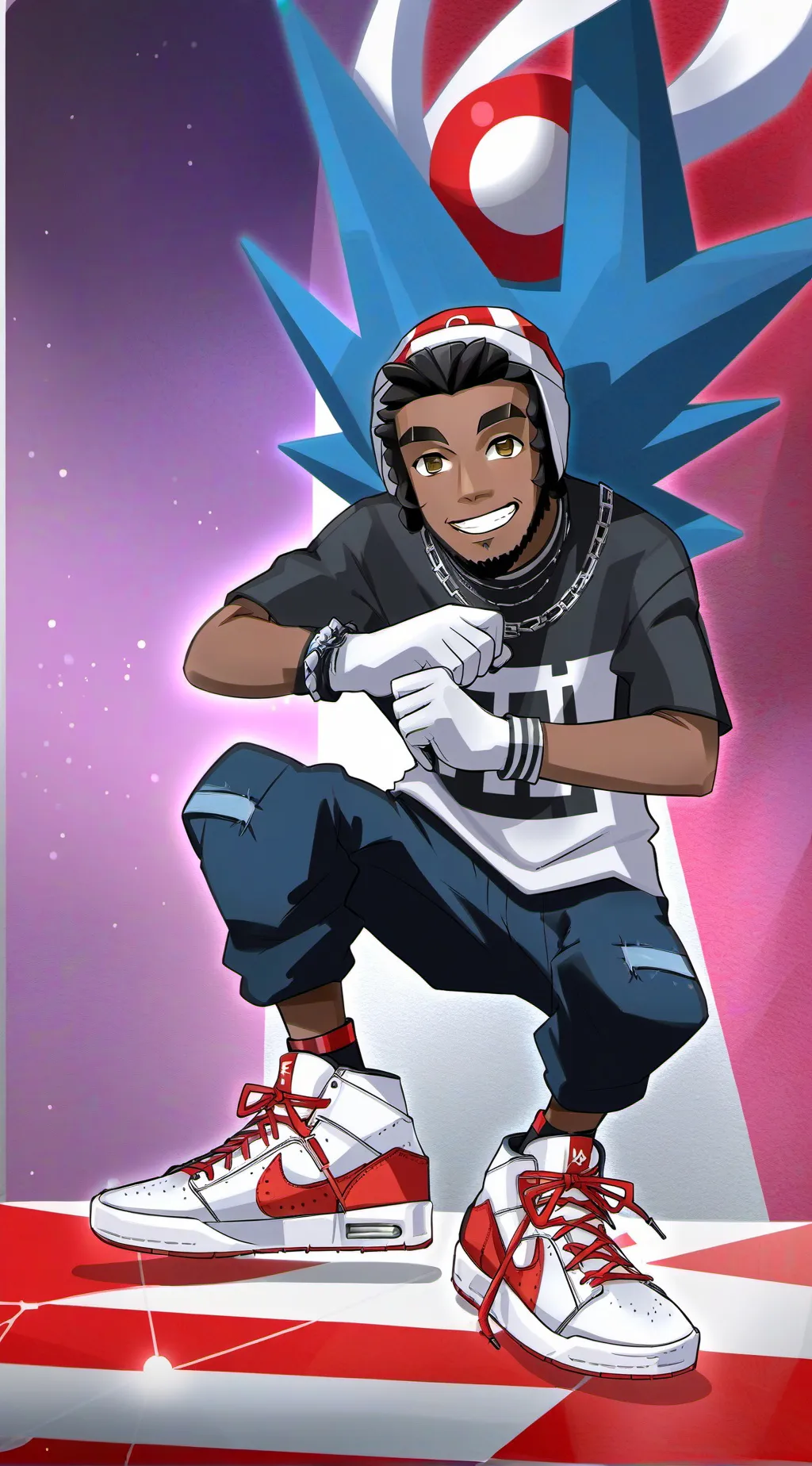 ai character: Ynw melly background