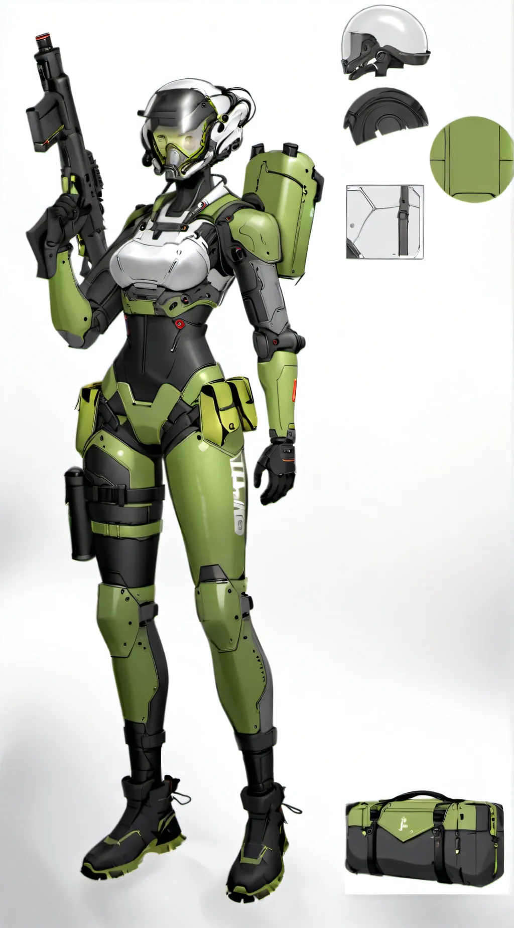 ai character: Assault-61￼ background