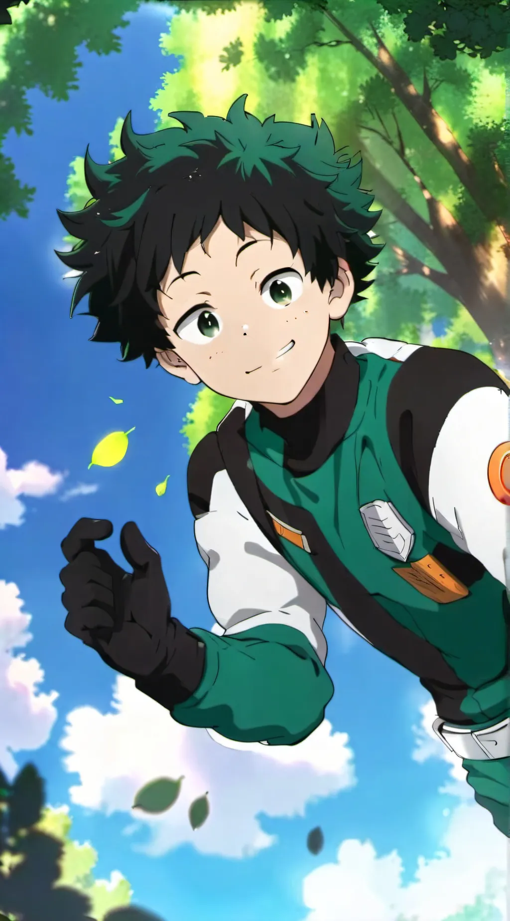 ai character: deku  background