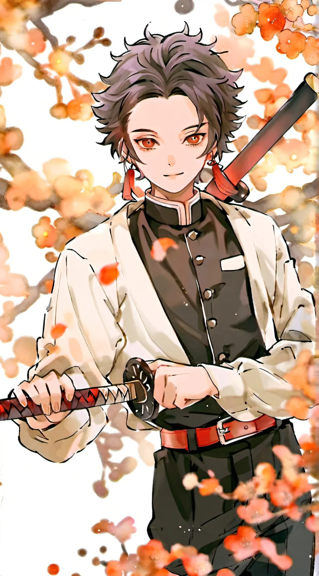 ai character: Demon slayer Swap background