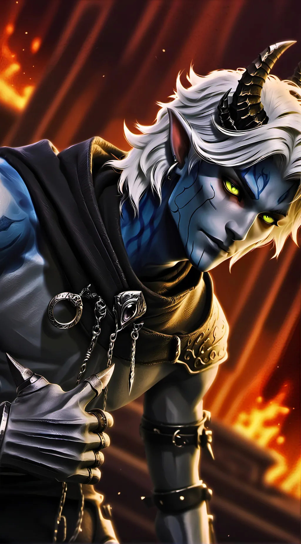 ai character: manjo/monster background