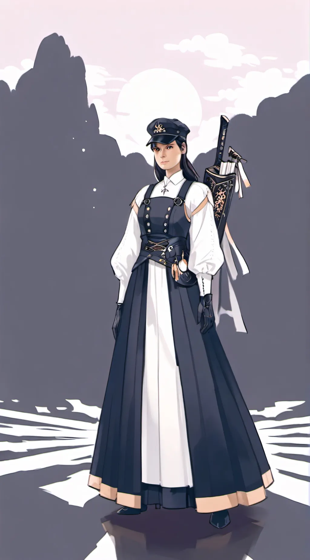 ai character: Female officer background