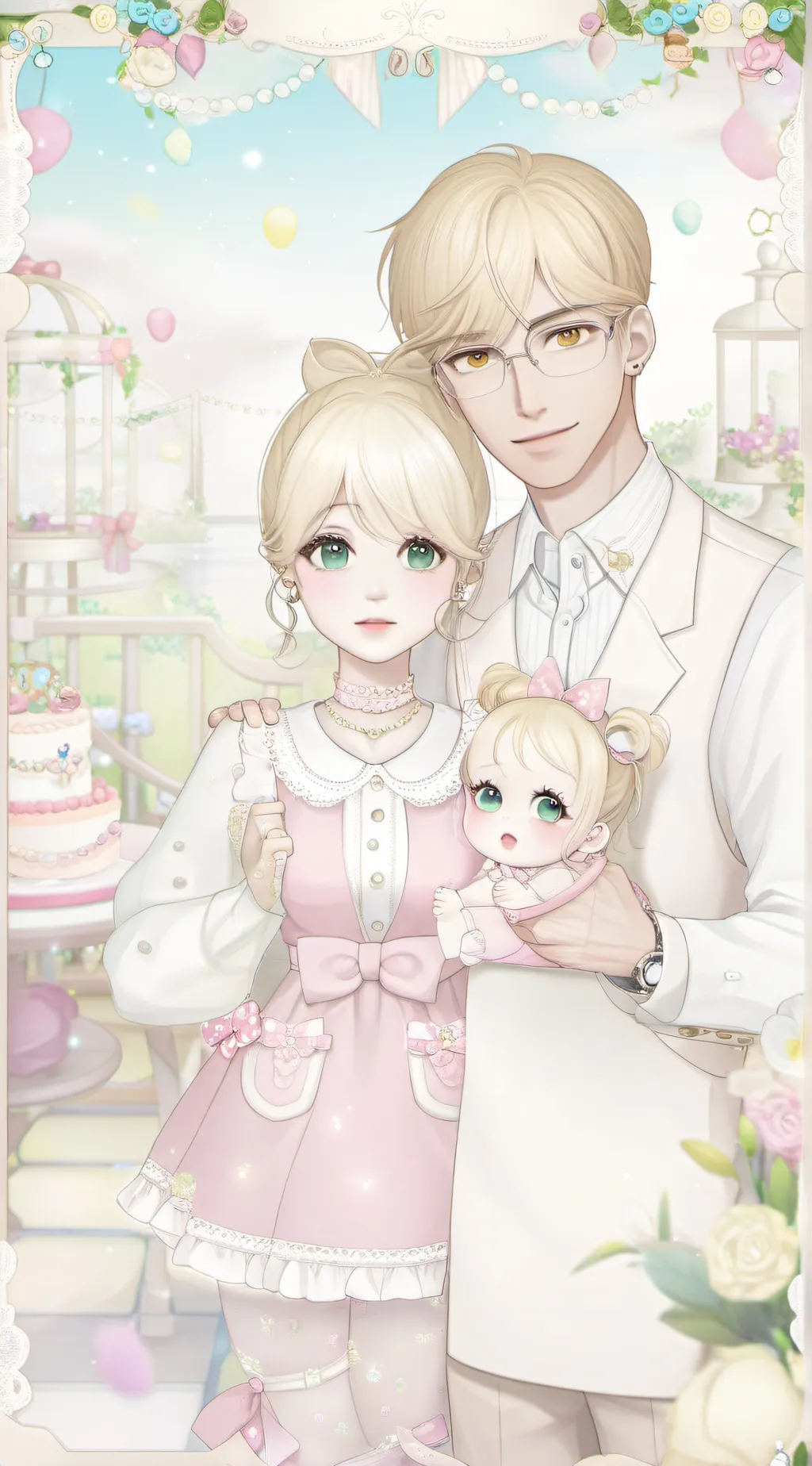 ai character: Blonde Haired Fam! background
