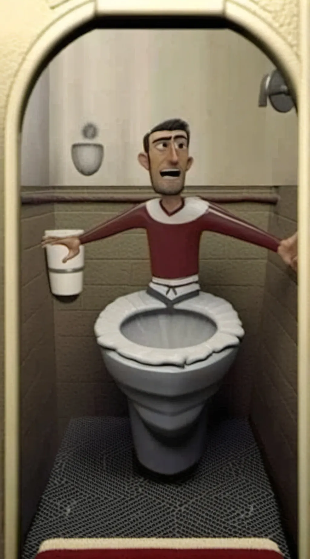 ai character: skibidi toilet background