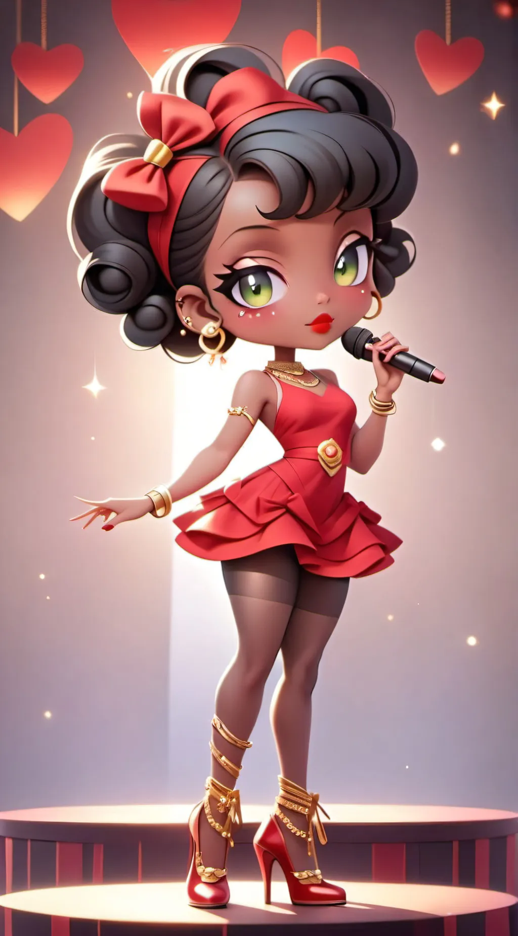 ai character: Betty Boop background
