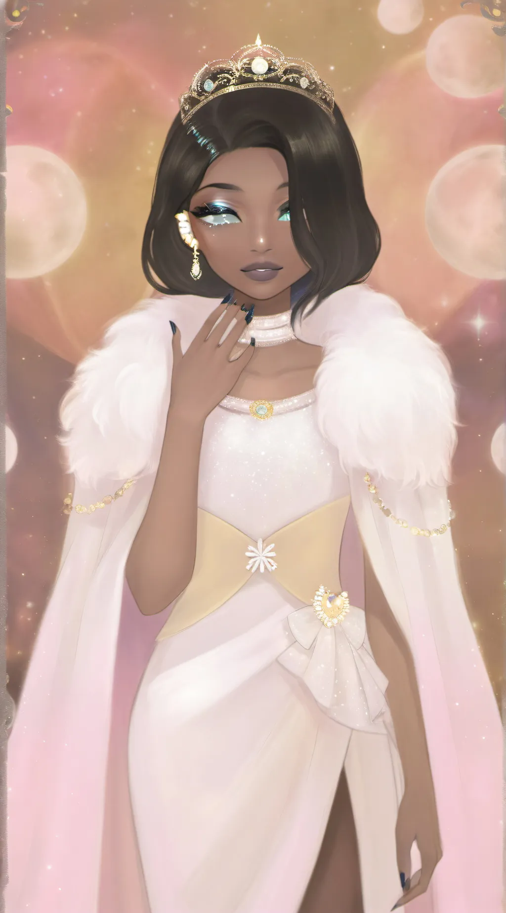 ai character: Nebula background