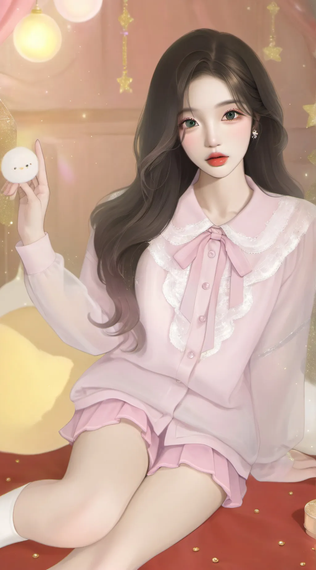 ai character: moon background