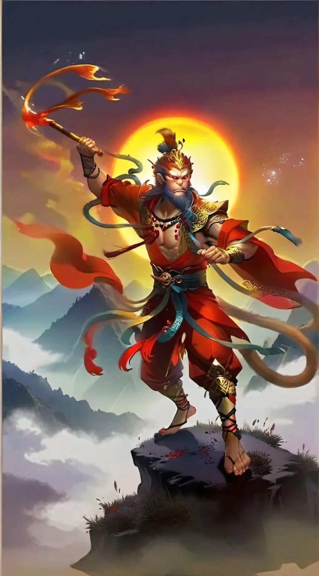 ai character: The Destned one background