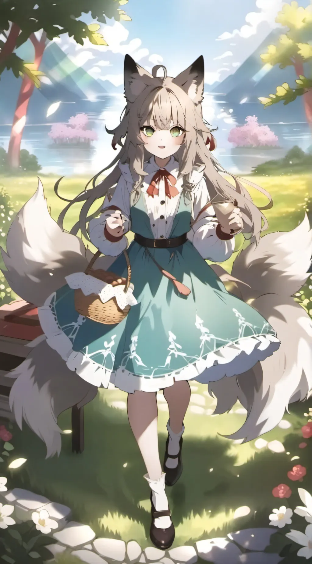 ai character: 🐺Emily🐺 background