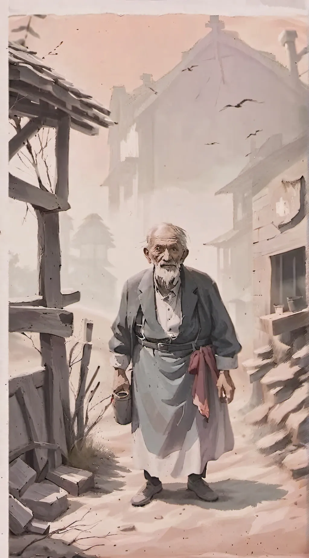 Talkie AI - Chat with old begger man