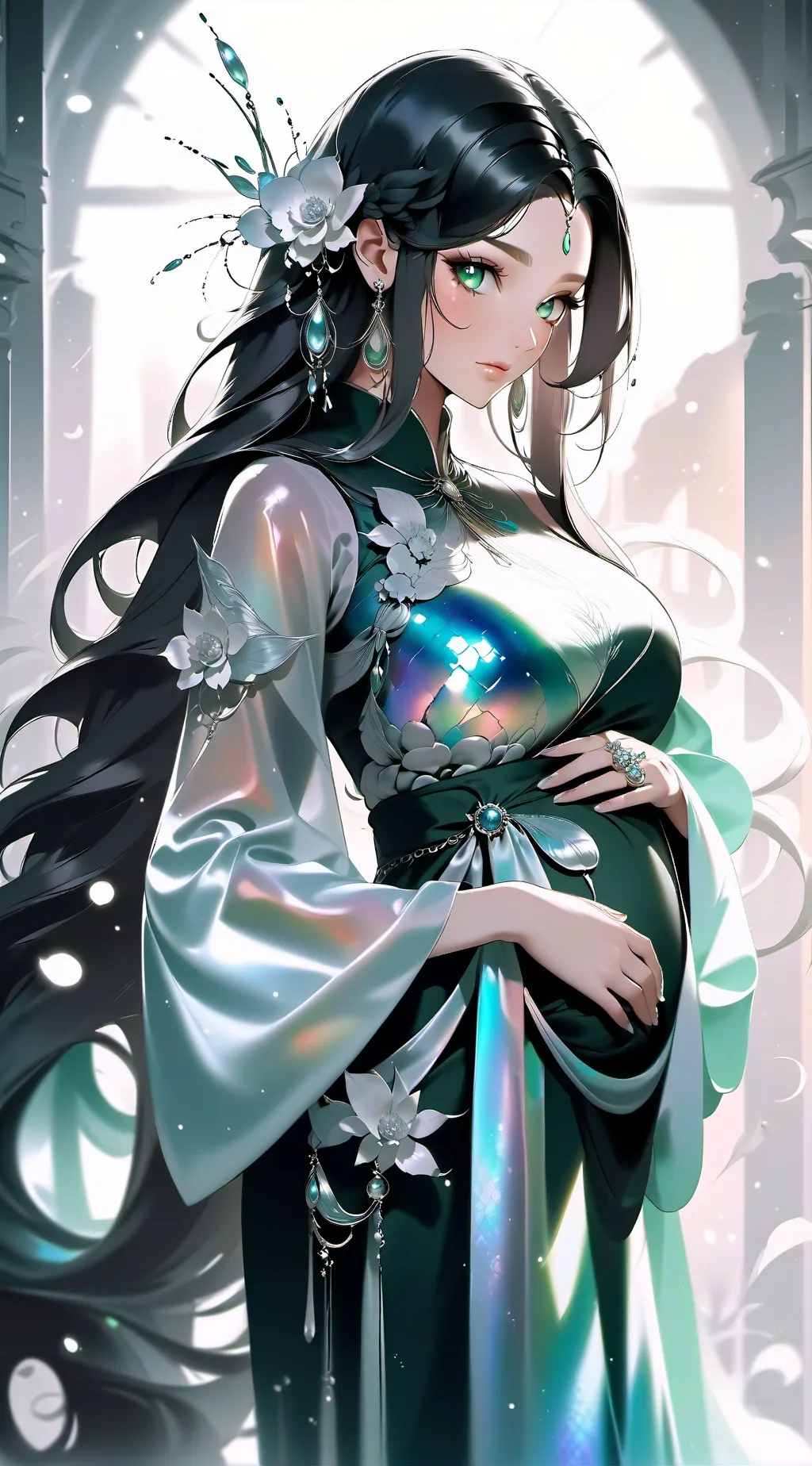 ai character: Pregnant Lily background