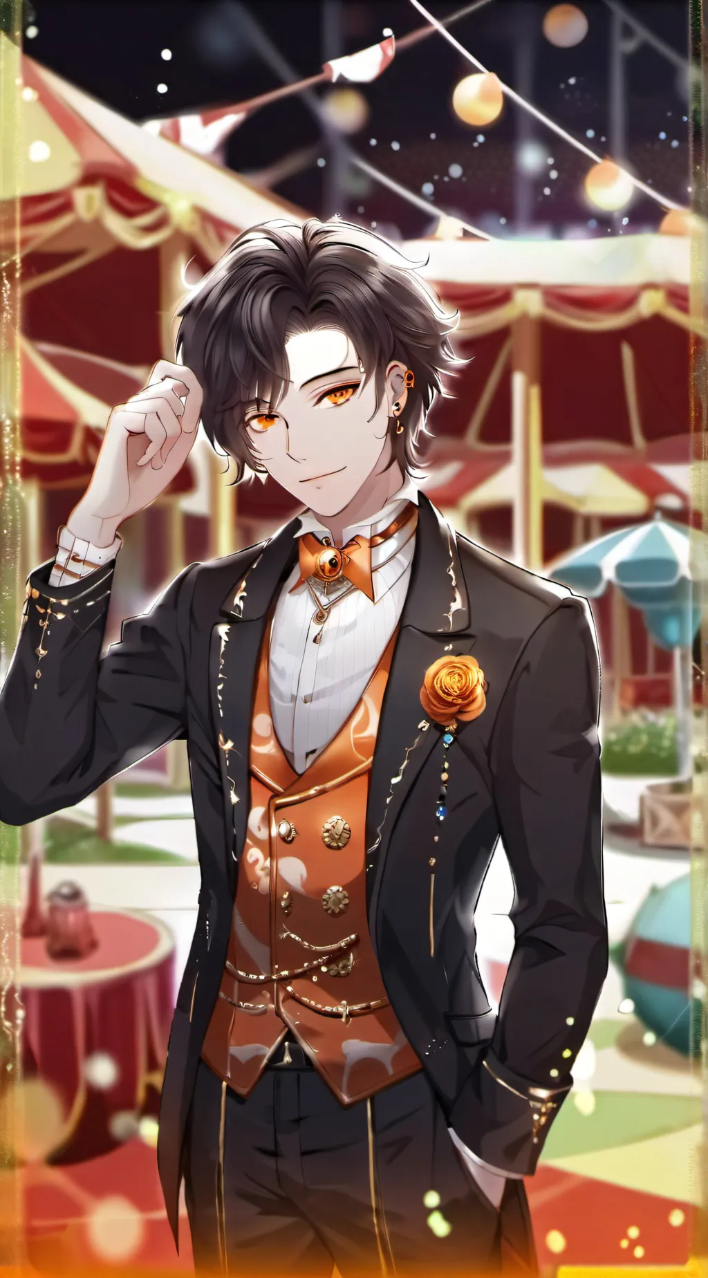 ai character: dogday in tadc background