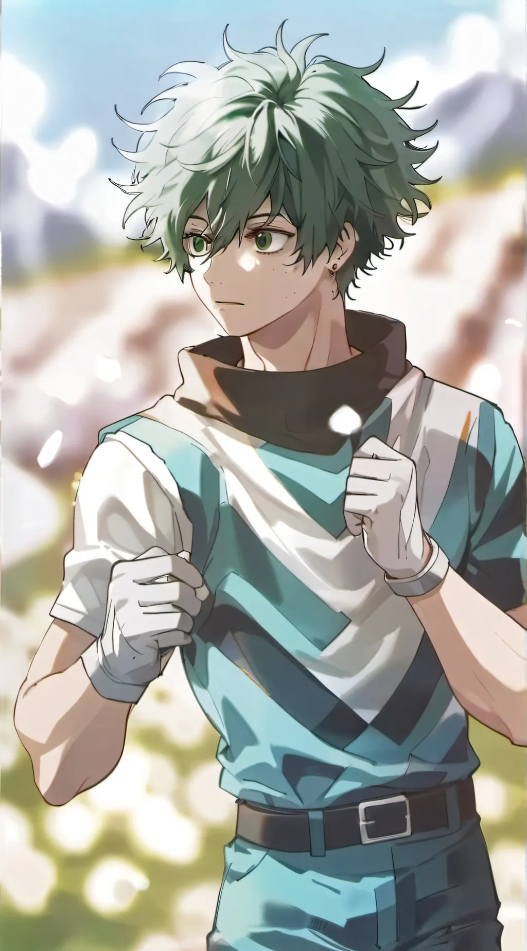 ai character: 💚🥦izuku midorya🥦💚 background