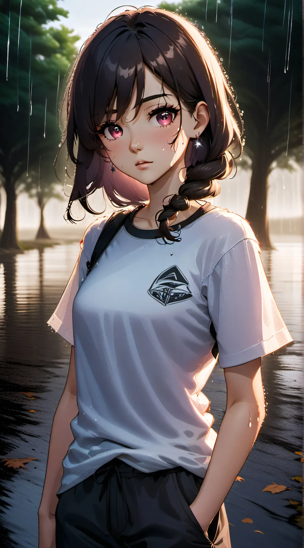 ai character: Zoey  background