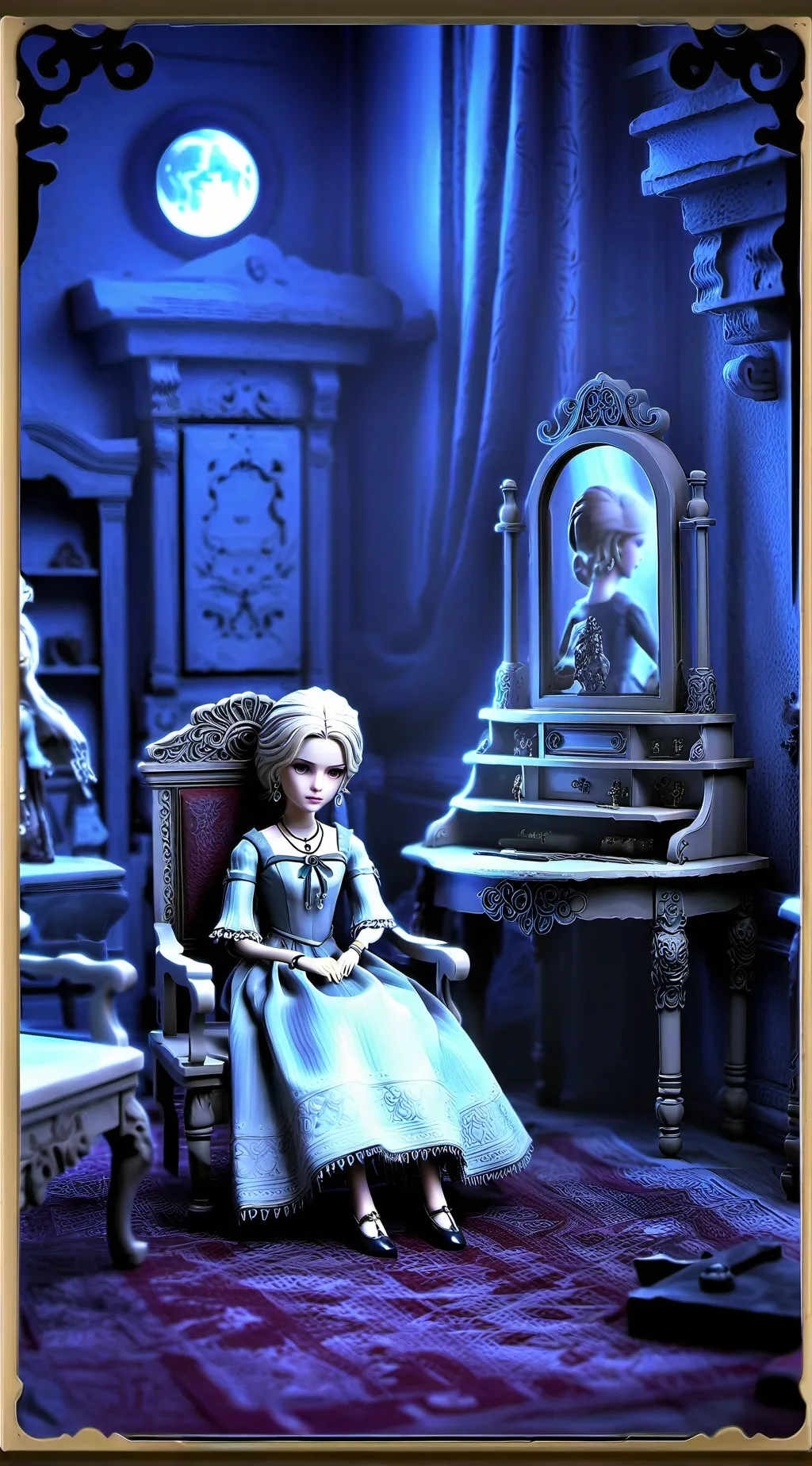 ai character: The Doll  background