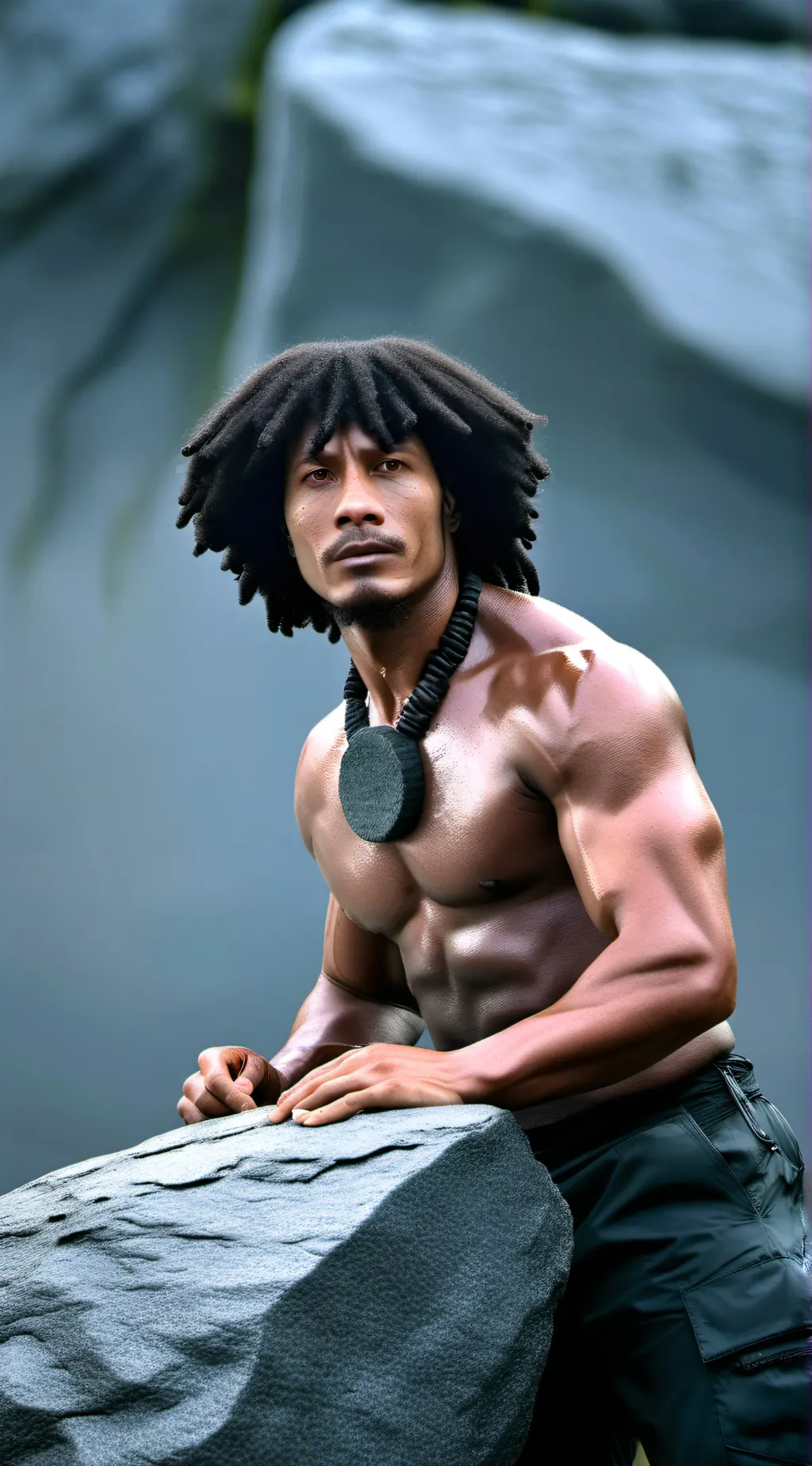 ai character: The rock background