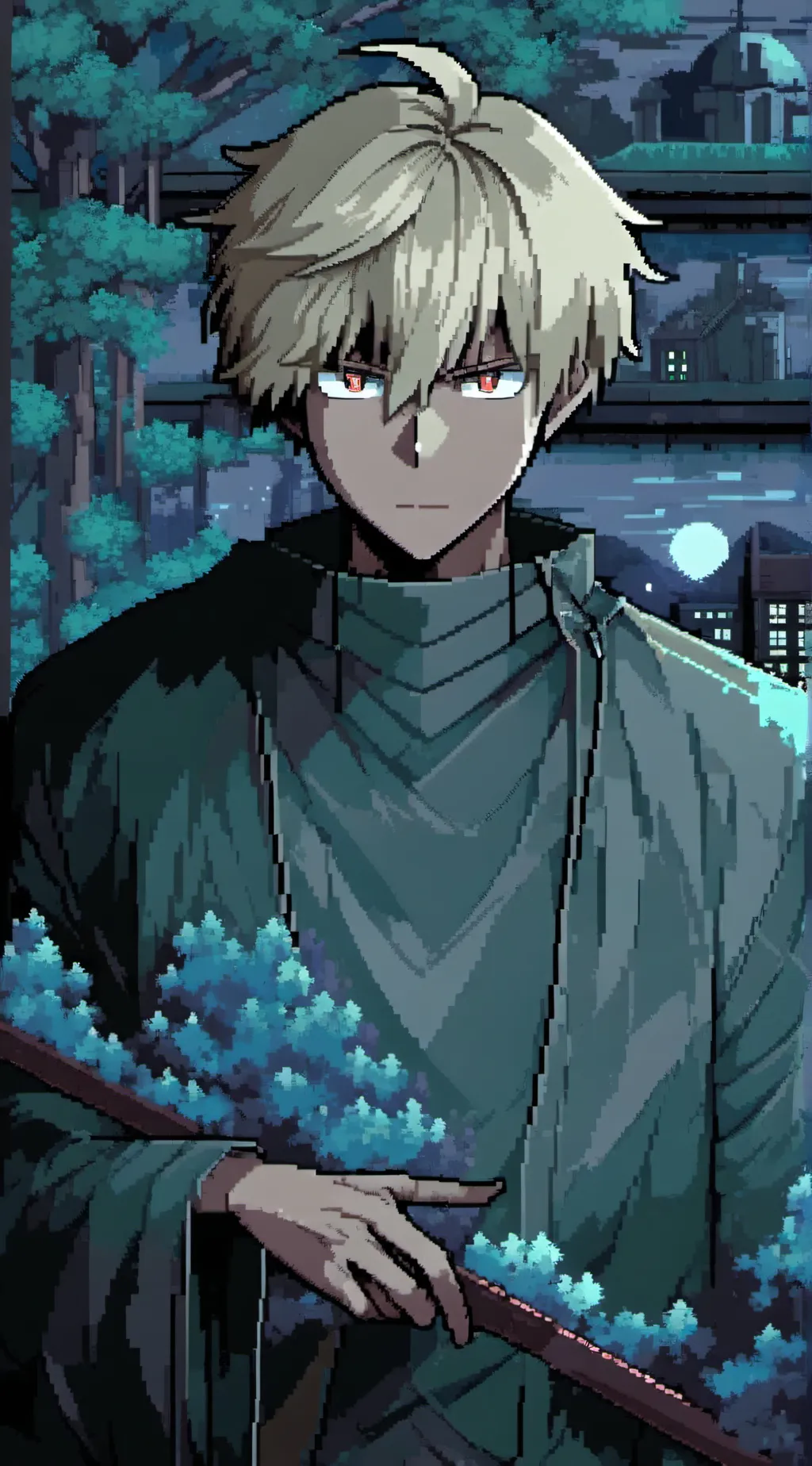 ai character: Bakugo ❤️ background