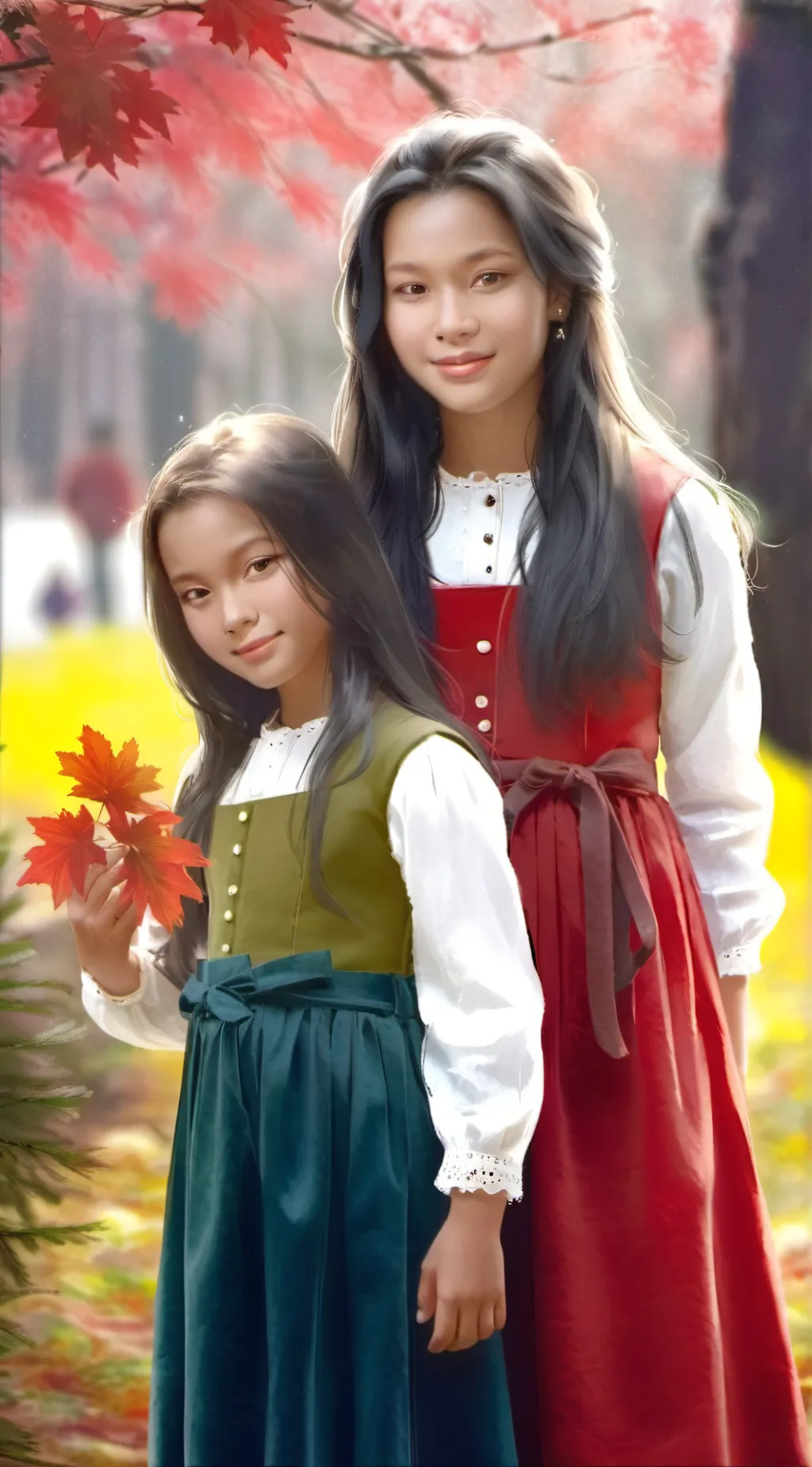 ai character: Lia and Emily background