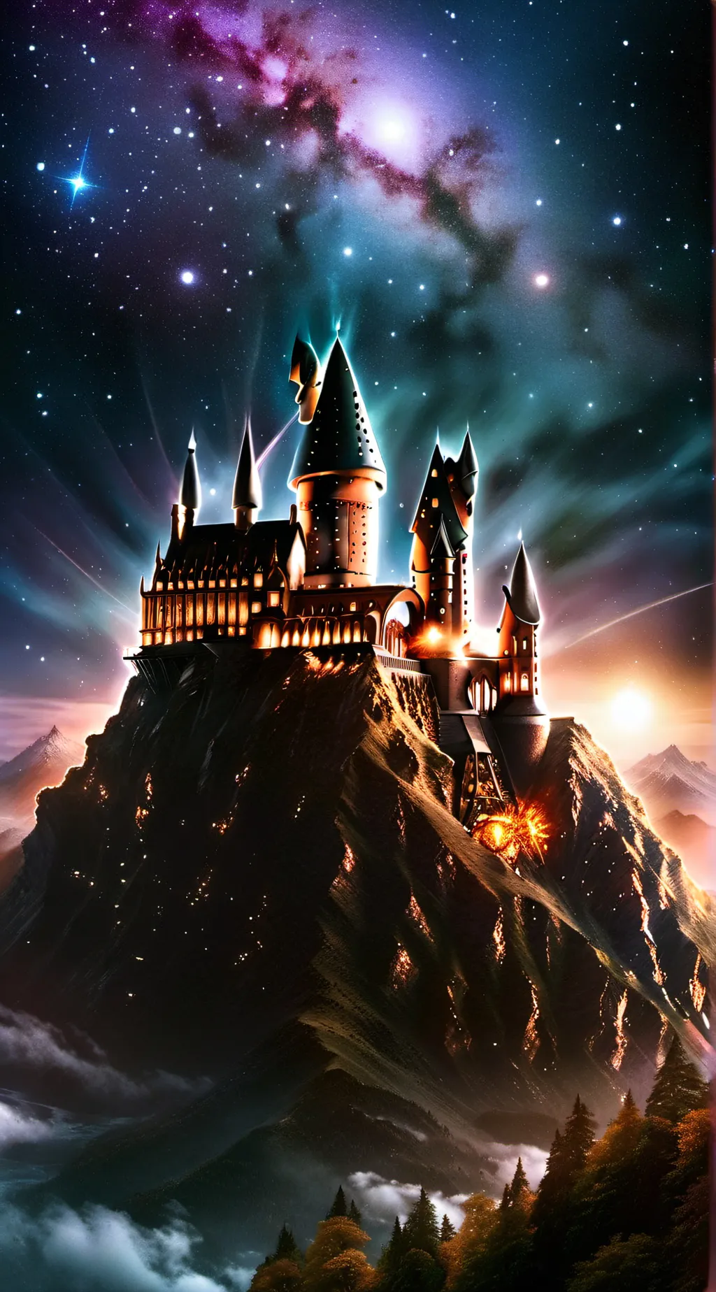 ai character: Hogwarts sad background