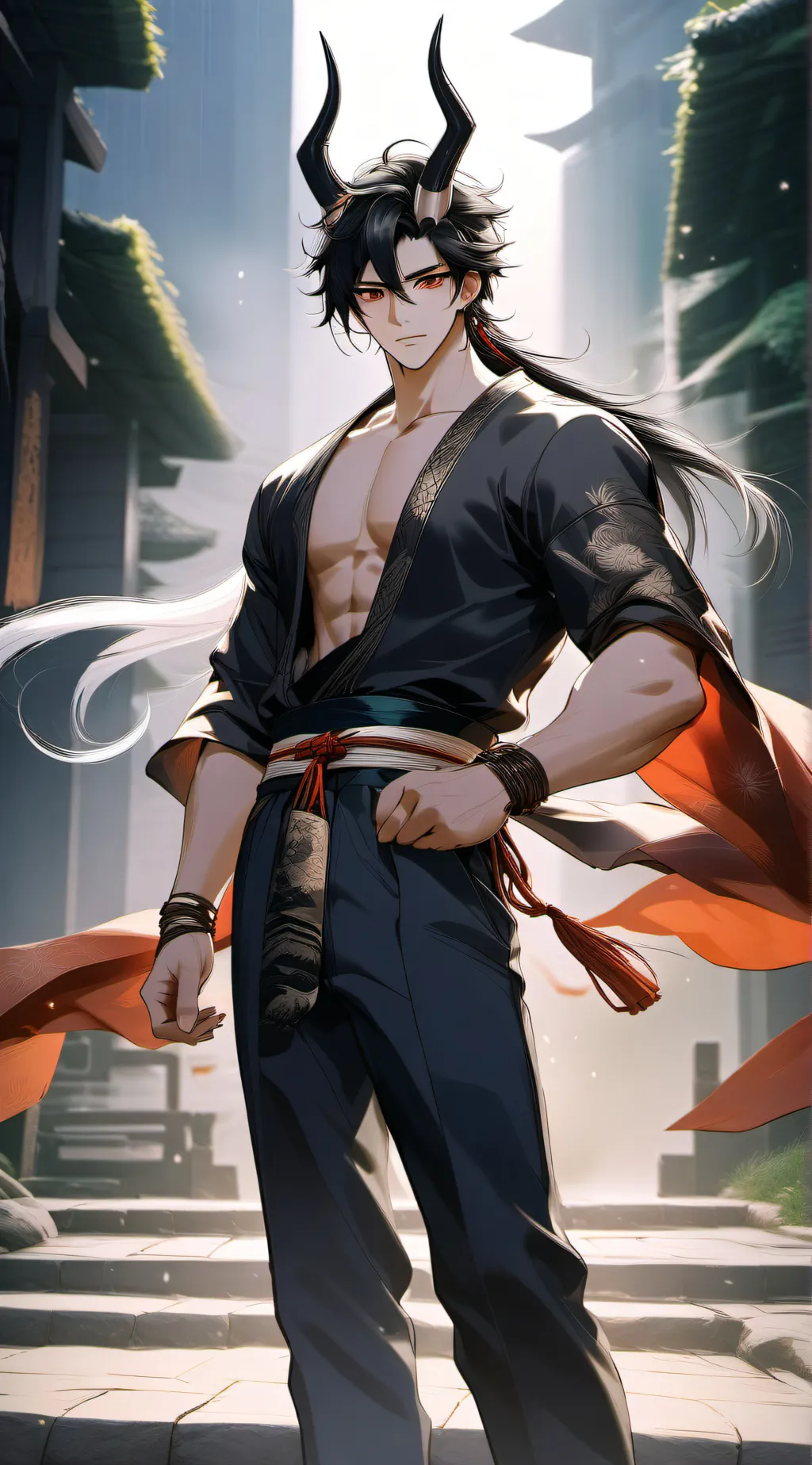 ai character: zen background