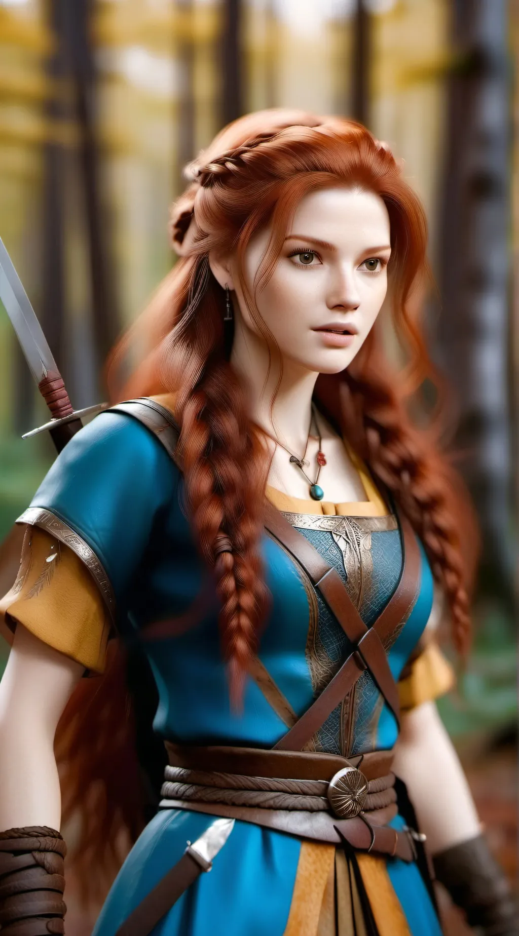 ai character: Aloy(from horizon) background