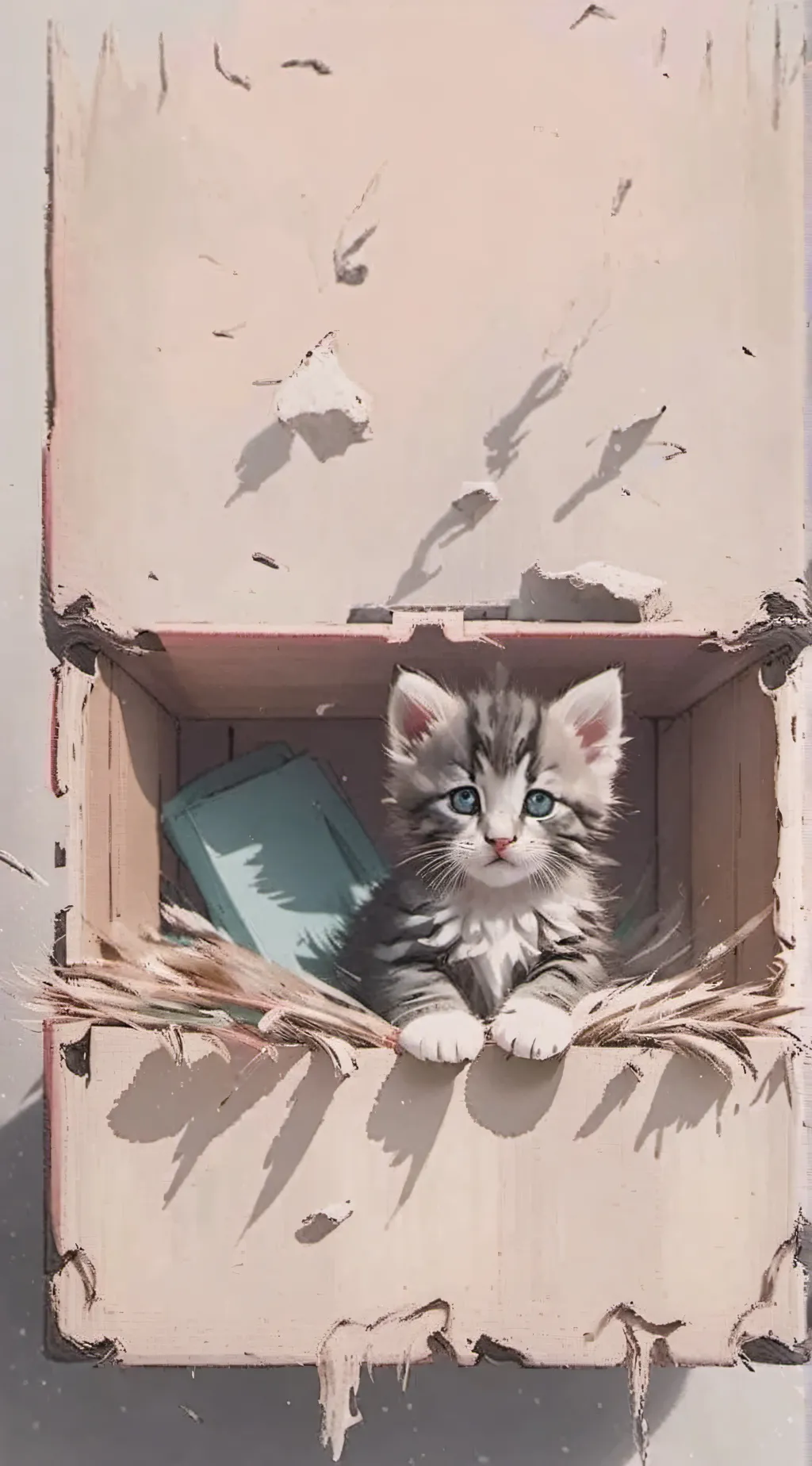 ai character: Baby cat background