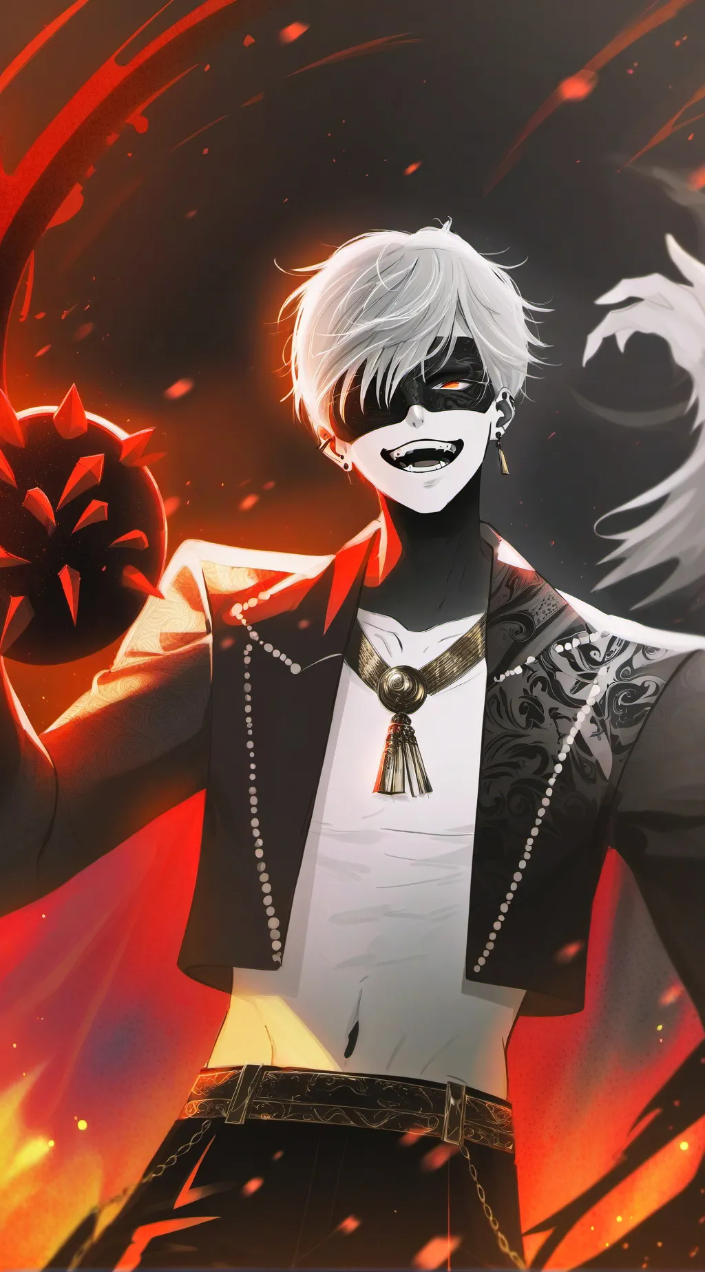 ai character: never Peace  background